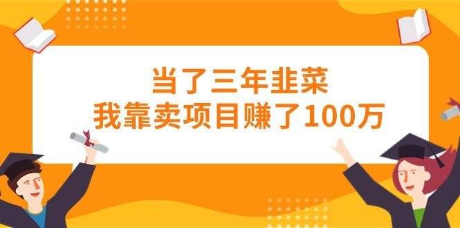 当了三年韭菜我靠卖项目赚了100万-百货大全