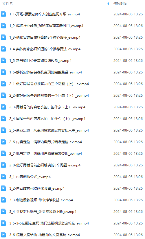 图片[1]-实体店老板获客特训营：认知、定位、文案、矩阵、直播、AI等(72节-百货大全