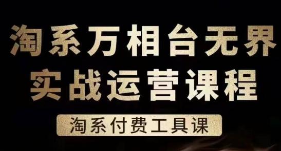淘系万相台无界实战运营课，淘系付费工具课-百货大全