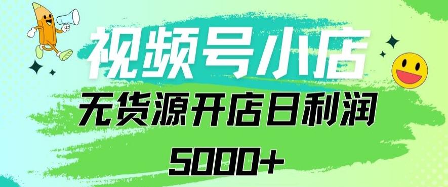 视频号无货源小店从0到1日订单量千单以上纯利润稳稳5000+【揭秘】-百货大全