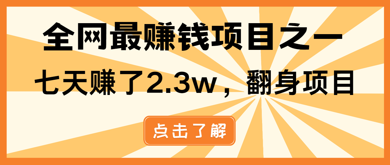 小白必学项目，纯手机简单操作收益非常高!年前翻身！-百货大全