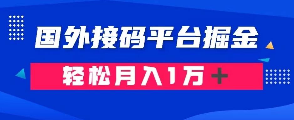通过国外接码平台掘金：成本1.3，利润10＋，轻松月入1万＋【揭秘】-百货大全