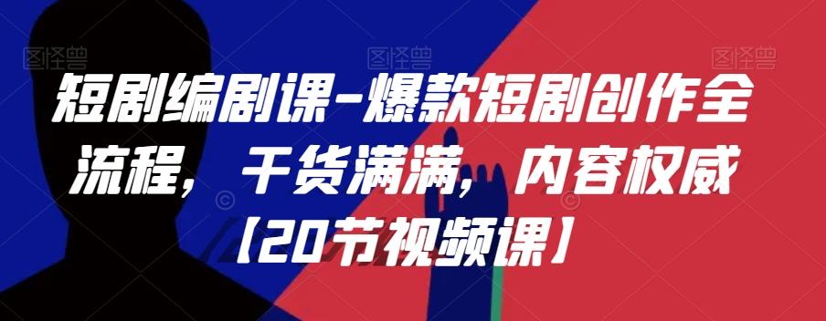 短剧编剧课-爆款短剧创作全流程，干货满满，内容权威【20节视频课】-百货大全