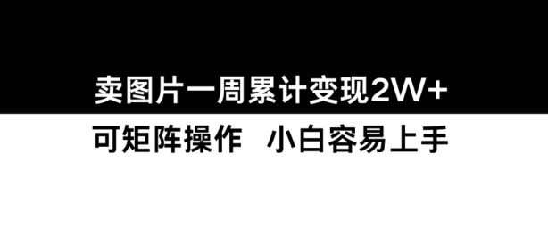 小红书【卖图片】一周累计变现2W+小白易上手-百货大全