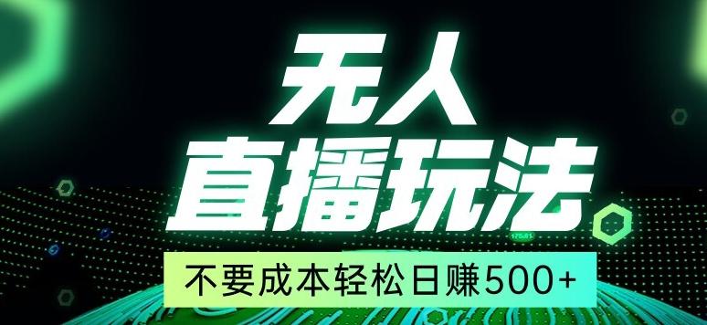 全网首发24年最新无人直播玩法，不需要成本，无需人力，一台电脑24小时为你工作-百货大全