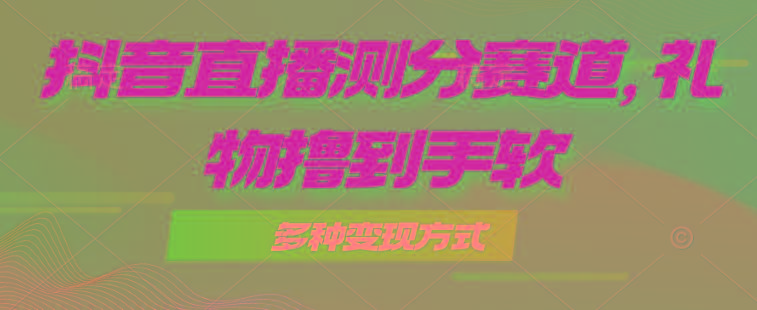 抖音直播测分赛道，多种变现方式，轻松日入1000+-百货大全