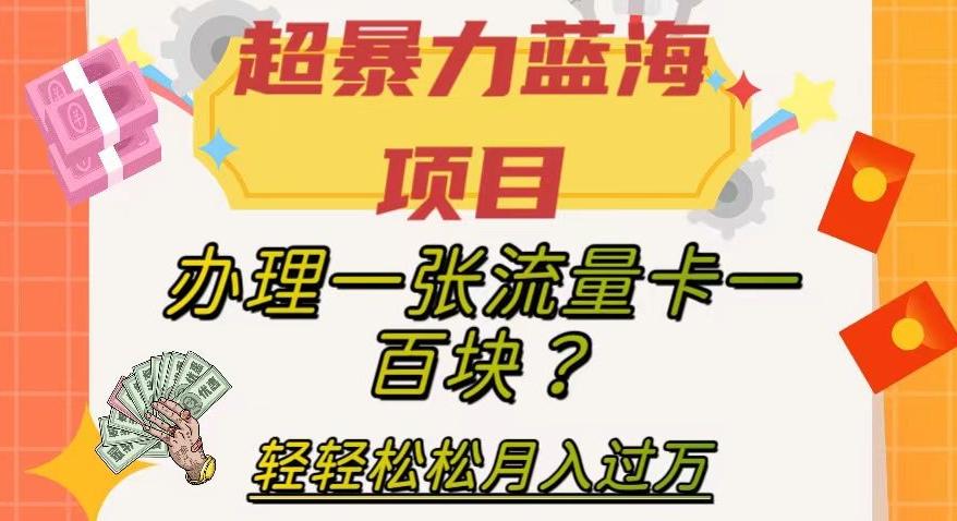 超暴力蓝海项目，办理一张流量卡一百块？轻轻松松月入过万，保姆级教程【揭秘】-百货大全