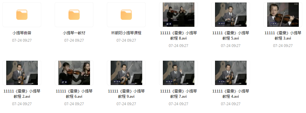 霍曼小提琴教学视频-百货大全