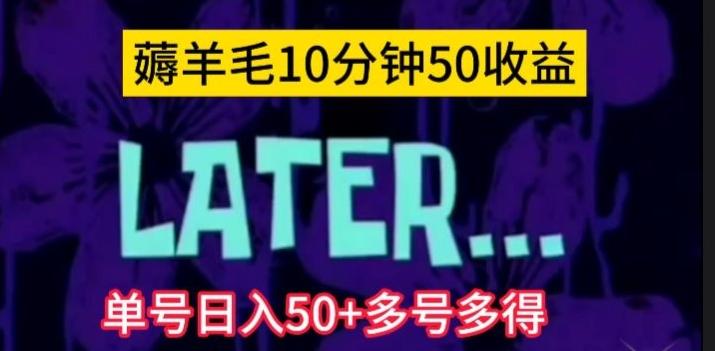 美团薅羊毛玩法，单号日入50+多号多得【仅揭秘】-百货大全