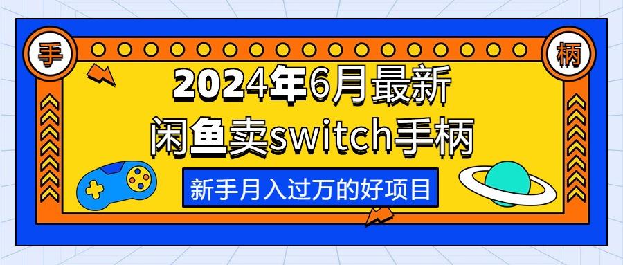 2024年6月最新闲鱼卖switch游戏手柄，新手月入过万的第一个好项目-百货大全