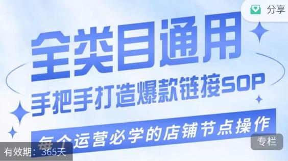 单品爆款打造实操运营，单品爆款从“0”-“1”手把手演练运营步骤-百货大全