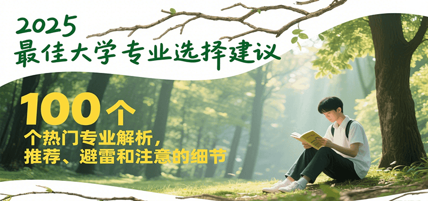 2025最佳大学专业选择建议，100个热门专业解析，推荐、避雷和注意的细节-百货大全