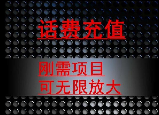 最新蓝海项目，刚需赛道，95折充话费月入5位数-百货大全