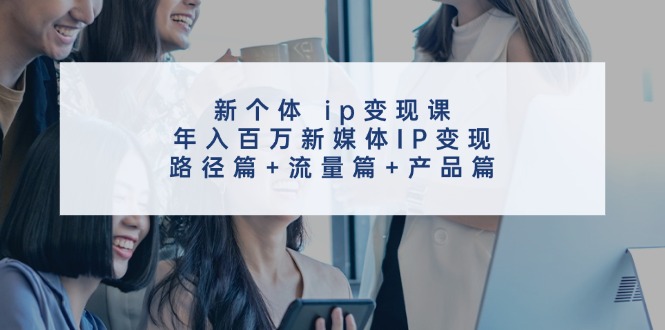 新个体ip变现课,年入百万新媒体IP变现,路径篇+流量篇+产品篇-百货大全