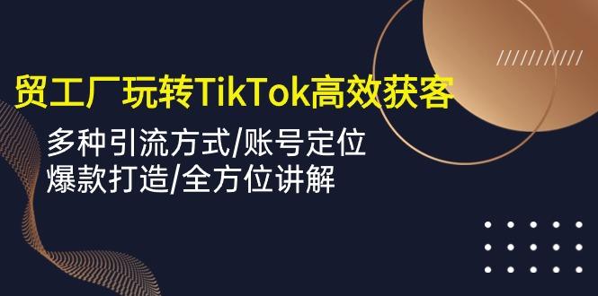 外贸工厂玩转TikTok高效获客，多种引流方式/账号定位/爆款打造/全方位讲解-百货大全