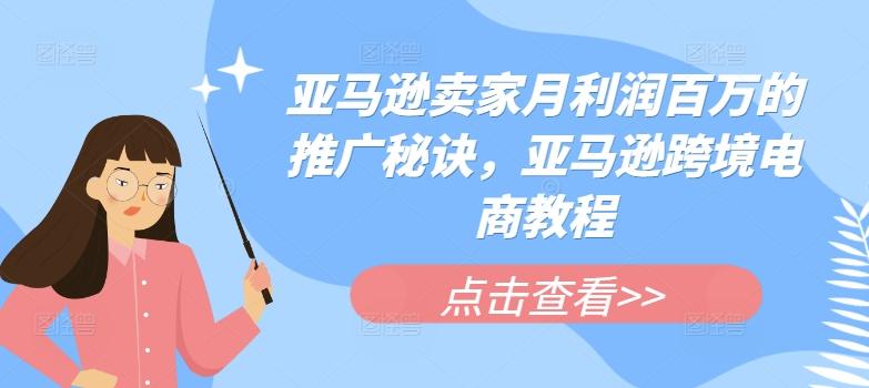 亚马逊卖家月利润百万的推广秘诀，亚马逊跨境电商教程-百货大全
