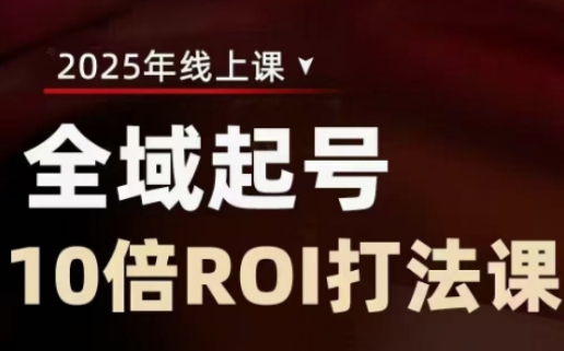 2025全域起号10倍ROI打法课，助你提升直播间的投资回报率-百货大全
