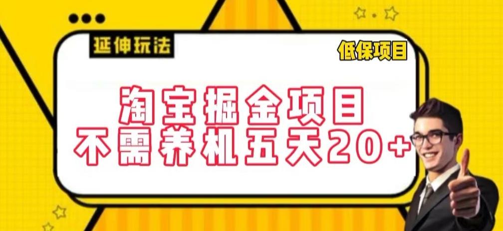 淘宝掘金项目，不需养机，五天20+，每天只需要花三四个小时【揭秘】-百货大全