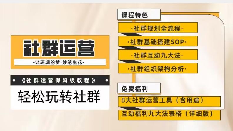 【社群运营】保姆式教程：九大互动法，八款社群运营工具助你轻松玩转社群【揭秘】-百货大全