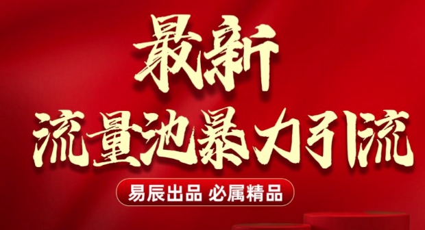 最新“流量池”无门槛暴力引流(全网首发)日引500+-百货大全