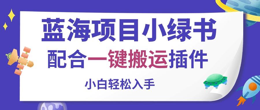 蓝海项目小绿书，配合一键搬运插件，小白轻松入手-百货大全