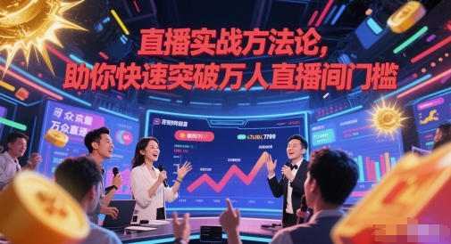 直播实战方法论，助你快速突破万人直播间门槛-百货大全