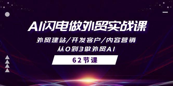 (10049期)AI闪电做外贸实战课，外贸建站/开发客户/内容营销/从0到3做外贸AI-62节-百货大全