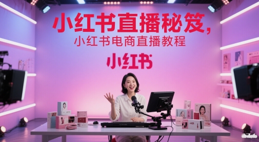 小红书直播秘笈，小红书电商直播教程-百货大全