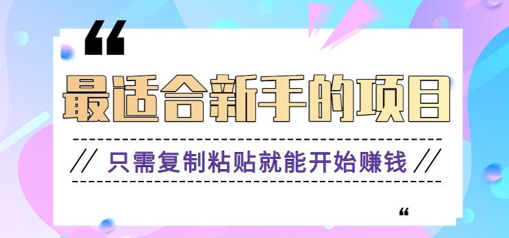 2024最适合新手操作的项目，新手小白只需复制粘贴就能开始赚钱【视频教程+软件】-百货大全
