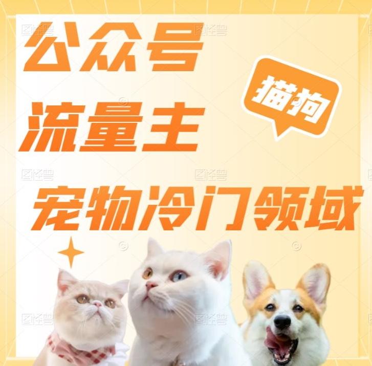 公众号流量主，萌宠冷门领域，单日收益2000+，简单暴力掘金，矩阵操作，无限放大收益！-百货大全