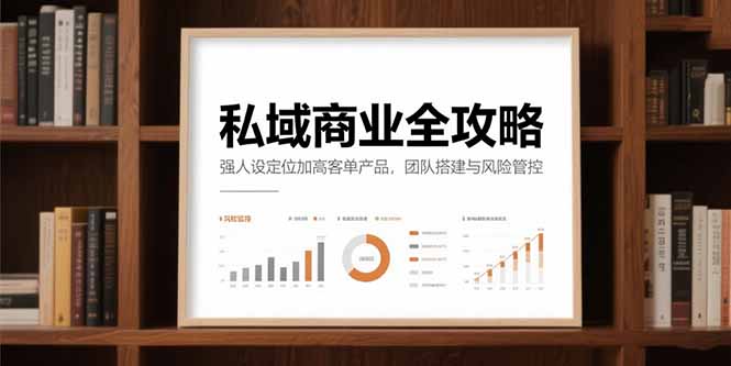 私域商业全攻略，强人设定位加高客单产品，团队搭建与风险管控-百货大全