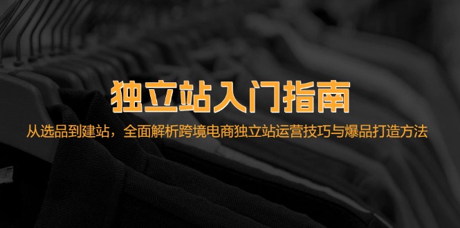 独立站入门指南：从选品到建站，全面解析跨境电商独立站运营技巧与爆品…-百货大全
