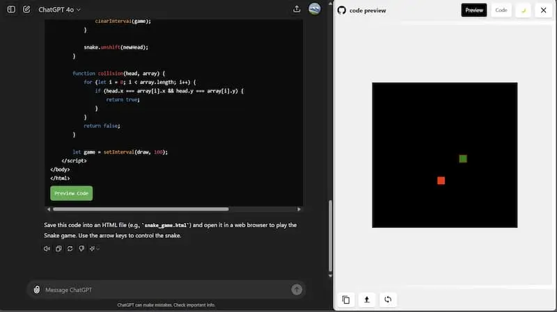 ChatGPT Code Preview｜AI编程预览工具-百货大全