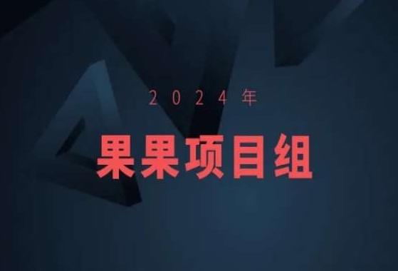 2024年果果项目组项目合集-果果最新项目-百货大全