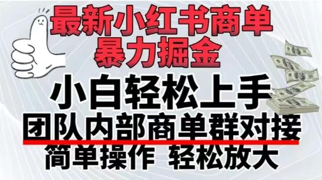 最新小红书商单，暴力掘金，单月稳定变现3W+-百货大全