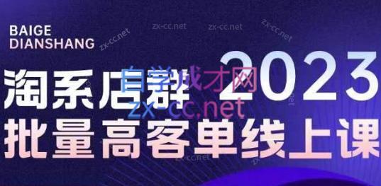白戈电商·23年淘系批量高客单+24年全域电商矩阵-百货大全
