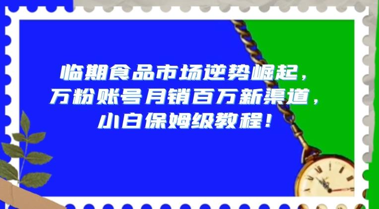 临期食品市场逆势崛起，万粉账号月销百万新渠道，小白保姆级教程【揭秘】-百货大全