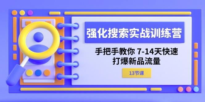 强化 搜索实战训练营，手把手教你 7-14天快速-打爆新品流量(13节课-百货大全