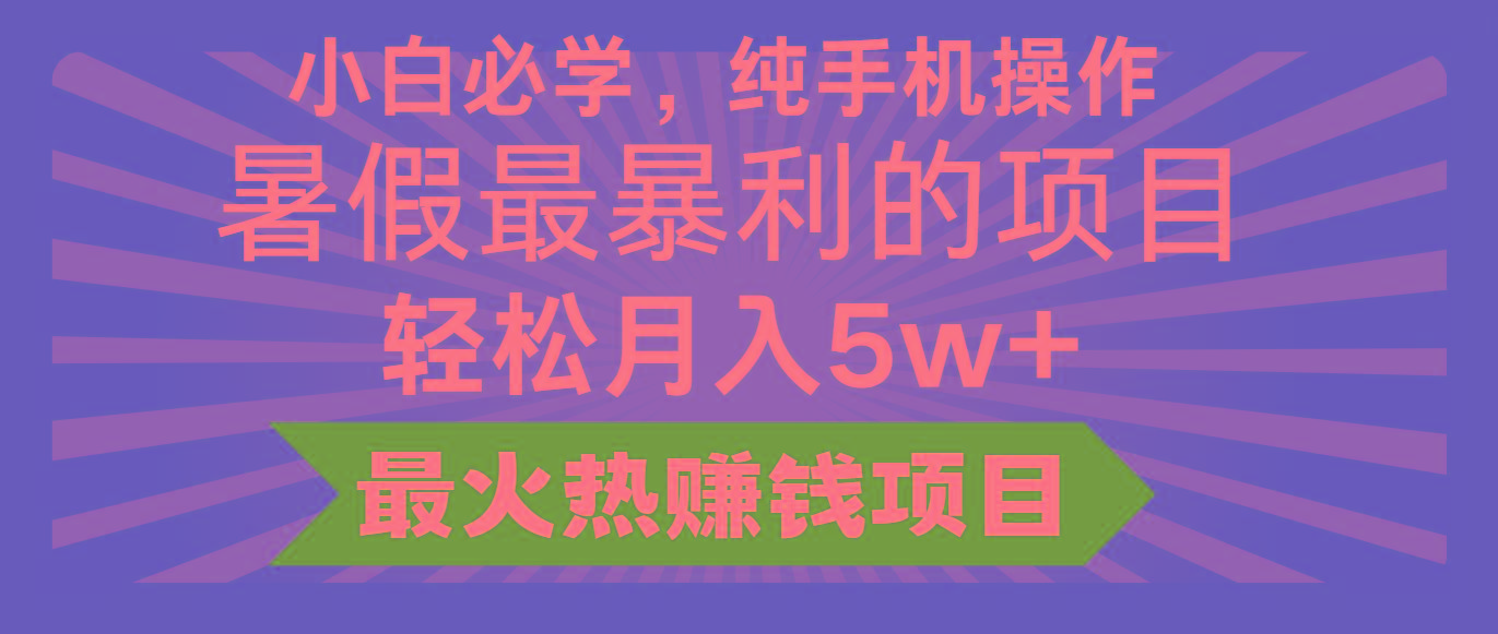 2024暑假最赚钱的项目，小红书咸鱼暴力引流简单无脑操作，每单利润最少500+-百货大全
