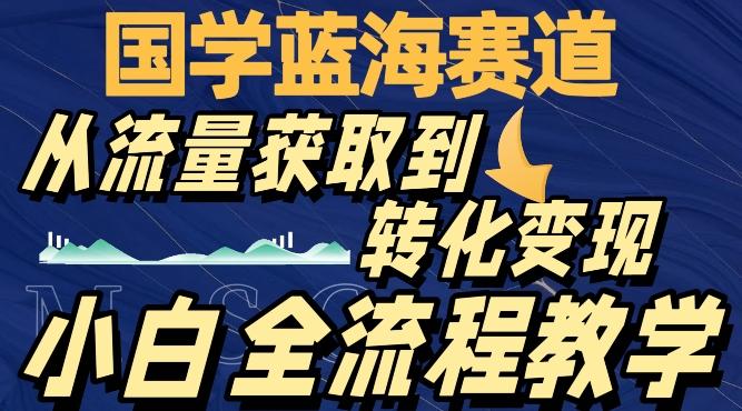 国学蓝海赛道，从流量获取，到转化变现，全流程教学-百货大全