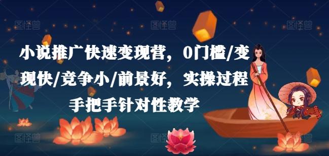 小说推广快速变现营，0门槛/变现快/竞争小/前景好，实操过程手把手针对性教学-百货大全