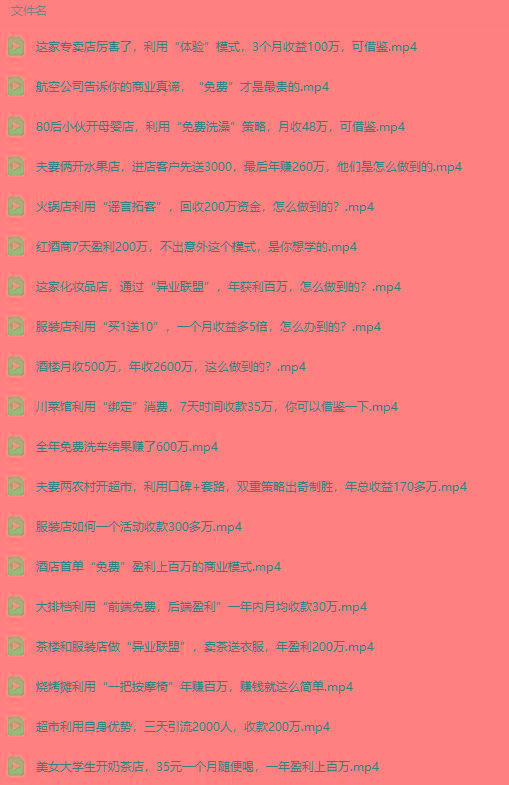 图片[5]-(9607期)真实有效391套商业模式，年入几十到几百万案例解析(电子书+视频+图文)-百货大全