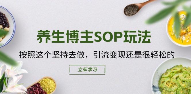 养生博主SOP玩法，按照这个坚持去做，引流变现还是很轻松的-百货大全