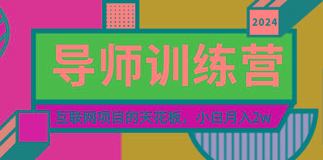 《导师训练营》精准粉丝引流的天花板，小白月入2w-百货大全