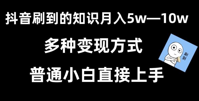 抖音刷到的知识，每天只需2小时，日入2000+，暴力变现，普通小白直接上手【揭秘】-百货大全