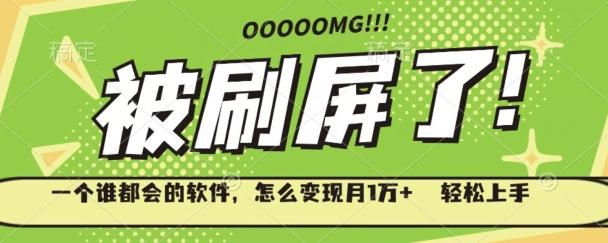 一个谁都会的软件，怎么变现月1万+轻松上手-百货大全
