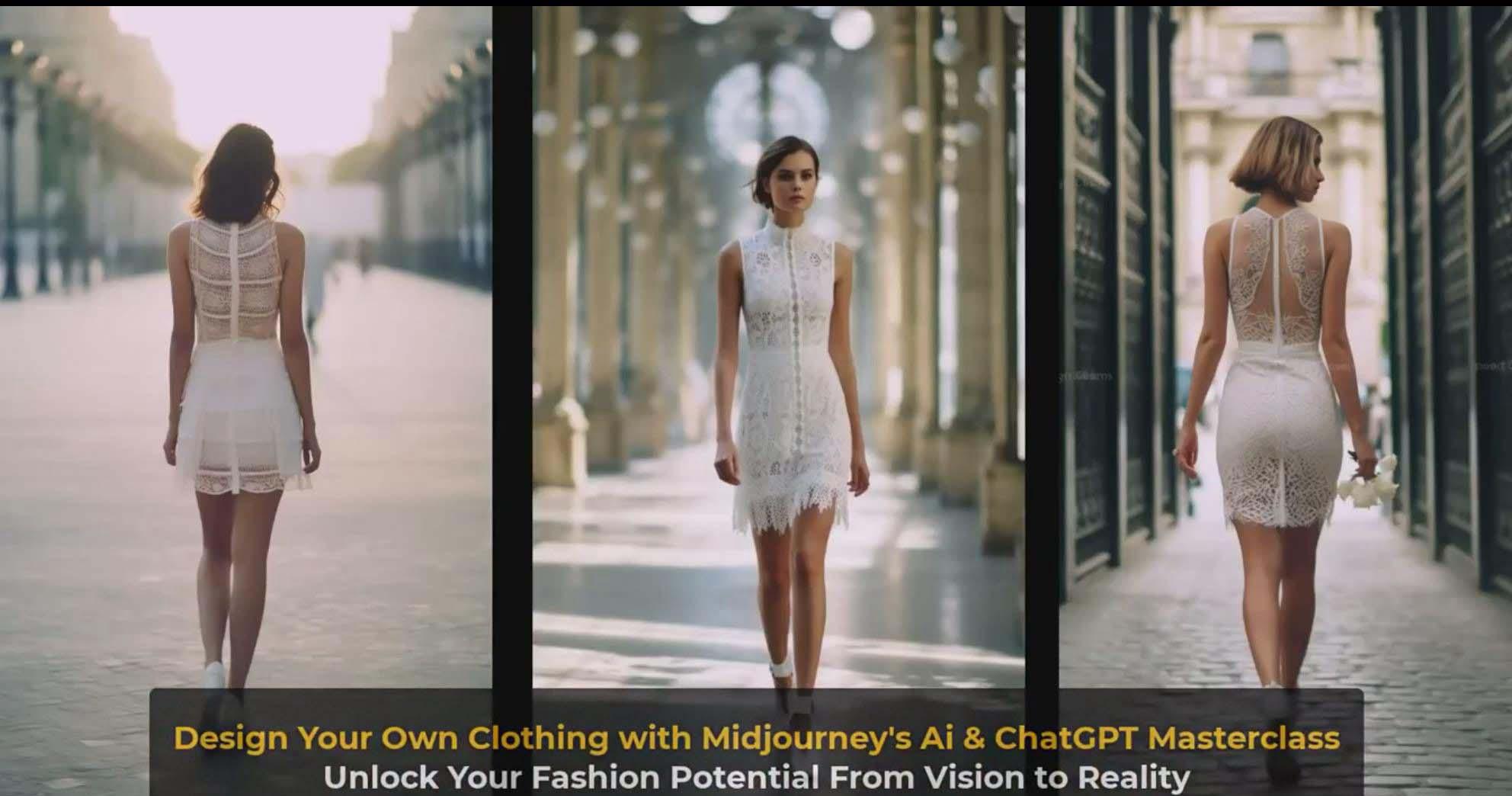 图片[2]-利用 Midjourneys Ai 人工智能设计自己的服装AI大师班-10节课-中英字幕-百货大全