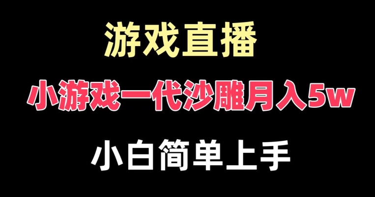 玩小游戏一代沙雕月入5w，爆裂变现，快速拿结果，高级保姆式教学【揭秘】-百货大全