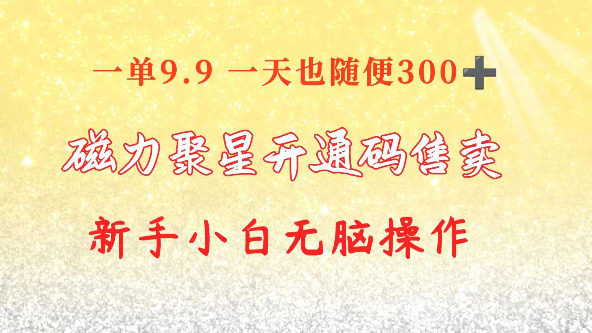快手磁力聚星码信息差 售卖  一单卖9.9  一天也轻松300+ 新手小白无脑操作-百货大全