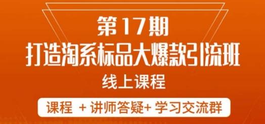 南掌柜-第17期打造淘系标品大爆款，5天线上课-百货大全